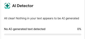 No AI Content Detected